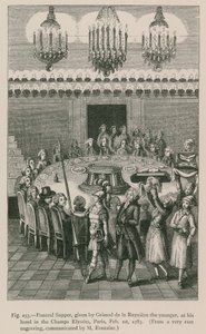 Begravelsesnadver, givet af Grimod de la Reyniere den Yngre, på hans hotel i Champs Elysees, Paris, 1. februar 1783 af French School