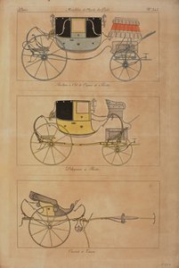 Møbler og smagsgenstande (farvet gravering) af French School
