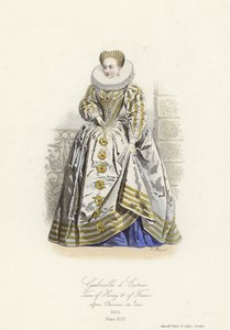 Gabrielle dEstrees, elskerinde til Henrik IV af Frankrig af French School