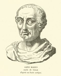 Gaius Marius, onkel til Julius Cæsar (gravering) af French School