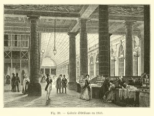 Galerie dOrleans i 1840 af French School