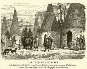 Galliske huse (gravering) af French School