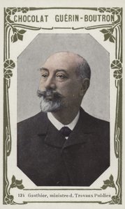 Gauthier, minister for offentlige arbejder (farvet foto) af French School