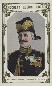 General Bailloud, der leder det 19. korps (farvet foto) af French School