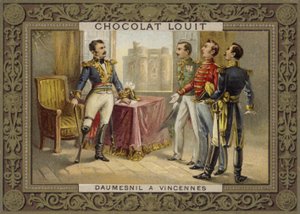 General Daumesnil nægtede at overgive Chateau de Vincennes, Frankrig, 1814