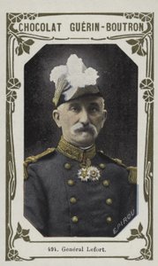 General Lefort (farvet foto) af French School