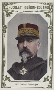 General Metzinger (farvet foto) af French School