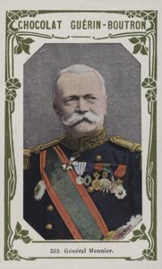 General Meunier (farvet foto) af French School