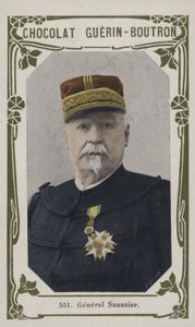 General Saussier (farvet foto) af French School