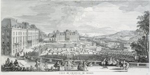 Generel udsigt over Chateau de Meudon af French School