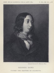 George Sand (litho) af French School