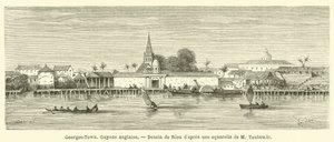 Georges-Town, Britisk Guyana (gravering) af French School