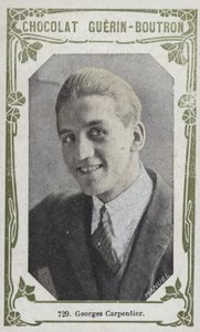 Georges Carpentier (farvet foto) af French School