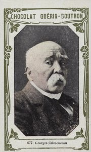 Georges Clemenceau (farvet foto) af French School