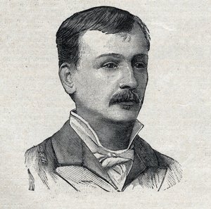 Georges Courteline, ved hans rigtige navn Georges Victor Marcel Moinaux (1858-1929), fransk romanforfatter og dramatiker, i "Le Petit Parisien"" af French School