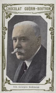 Georges Robineau (farvet foto) af French School