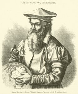 Gerard Mercator (gravering) af French School