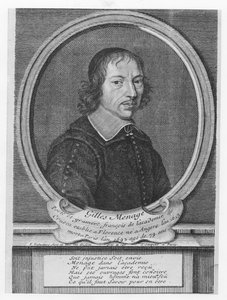 Gilles Menage (gravering) af French School