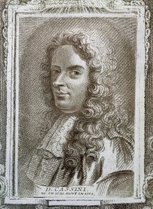 Giovanni Domenico Cassini (1625-1712), illustration fra Histoire des Mathematiciens af Alexandre Saverien (1720-1805), udgivet i Paris 1766 af French School