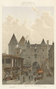 Grand Chatelet, Udsigt taget fra Rue St Denis, 1800 af French School