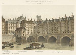 Grand Chatelet og Pont au Change, 1647-1788 af French School