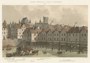 Grand Chatelet og Meuniers Bridge, 1580 af French School
