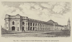 Sankt Petersborgs store basar (gravering) af French School