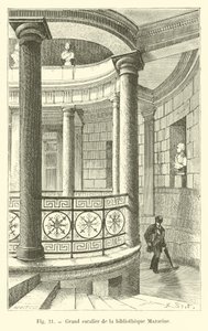 Stor trappe til Mazarine-biblioteket af French School