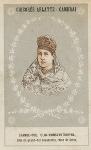 Storhertug, Olga-Constantinovna, datter af storhertug Konstantin, dronning af Grækenland af French School