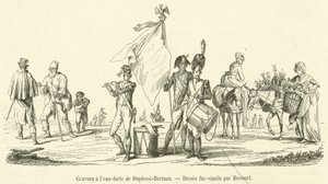 Radering af Duplesi-Bertaux (gravering) af French School