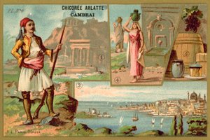 Grækenland (chromolitho) af French School