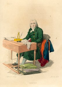 Gretry (farvet gravering) af French School