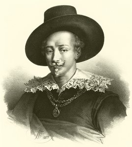 Guido Reni, portræt (gravering) af French School