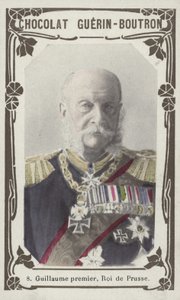 Vilhelm I, konge af Preussen (farvet foto) af French School