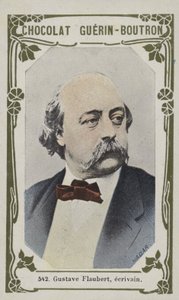 Gustave Flaubert, forfatter (farvet foto) af French School
