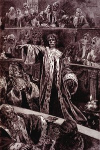 Gwynplaine i The Man Who Laughs af French School