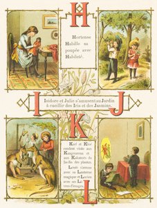 H I J K L: Færdighed, Have, Iris, Jasmin, Kænguruer, Kakato, Magic Lantern, Billedbøger af French School