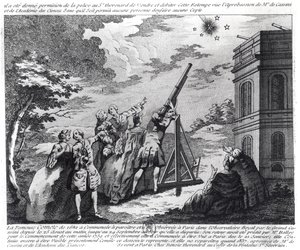 Halleys komet observeret i 1759 af Cassini III (1714-84) af French School