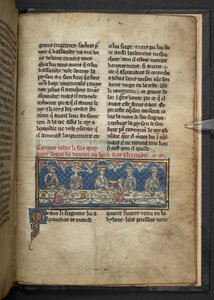 Harley 4979, f.78 Alexander modtog gift fra Jobas under en fest.  , fra 