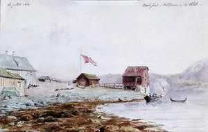 Havoysund (Havoesund) Havn i Norge af French School