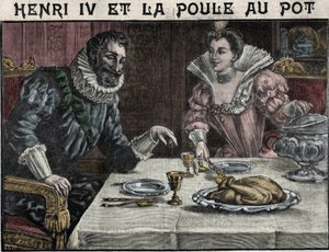 Henri IV og kyllingen ved gryden: Gabrielle d