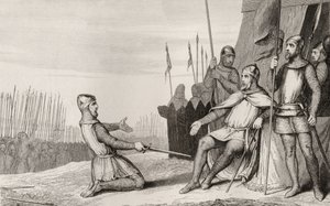 Henri I (1008-60) benåder sin bror Robert-Le-Vieux, fra 