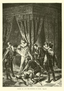 Henry III og mordet på Guise af French School