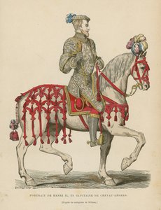 Henry II of France  af French School