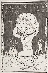 Hercules holder verden på ryggen, mens Atlas samler Hesperides æbler, fra 