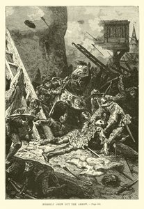 Sie zog den Pfeil selbst heraus