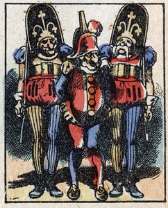 Dr. Pulcinellas (Polichinelle) historie. Træstik af Imaging Pellerin - Epinal, sd. Slutningen af det 19. århundrede. af French School