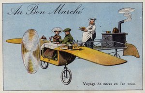 Bryllupsrejse i år 2000 (chromolitho) af French School