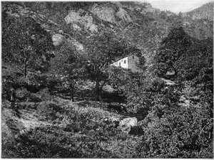 Banditternes hus i Pentica på Korsika. af French School