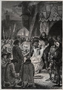 Hundred Years War: The surrender of Calaisdani af French School